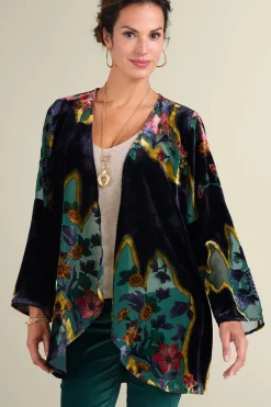 Online Soft Surroundings Aaliyah Floral Velvet Topper SecretGardenBurnout