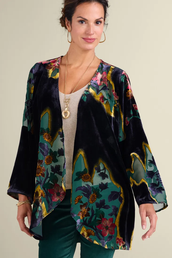 Online Soft Surroundings Aaliyah Floral Velvet Topper SecretGardenBurnout