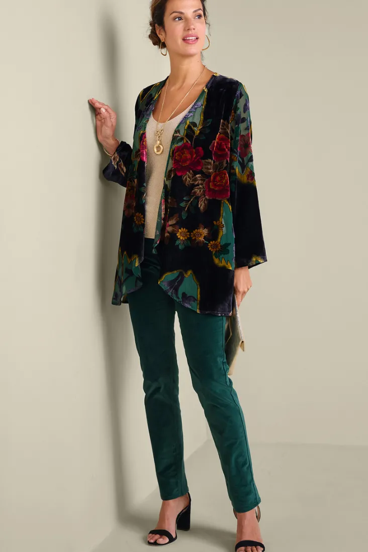 Online Soft Surroundings Aaliyah Floral Velvet Topper SecretGardenBurnout