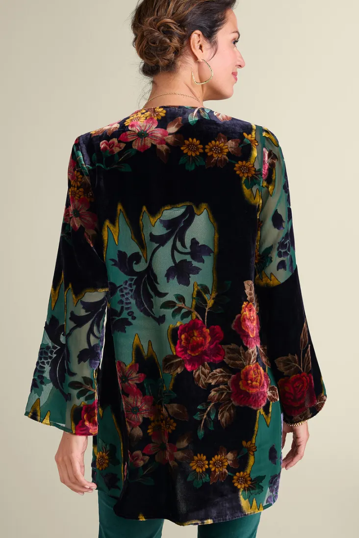 Online Soft Surroundings Aaliyah Floral Velvet Topper SecretGardenBurnout