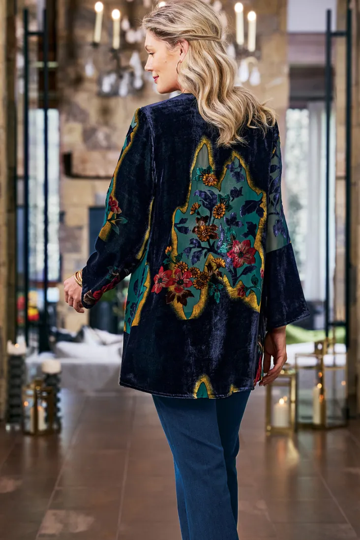 Online Soft Surroundings Aaliyah Floral Velvet Topper SecretGardenBurnout