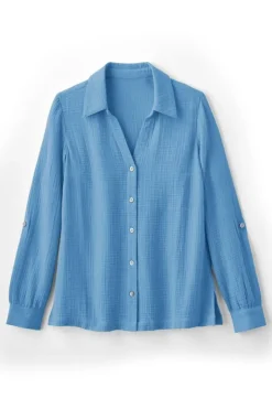Hot Soft Surroundings Addison Gauze Big Shirt