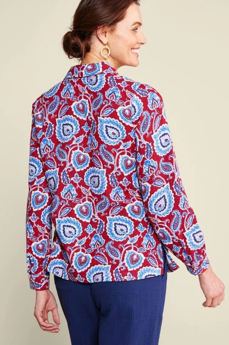 Hot Soft Surroundings Addison Gauze Big Shirt