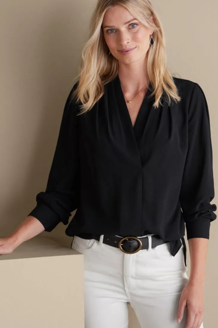 New Soft Surroundings Akira Blouse