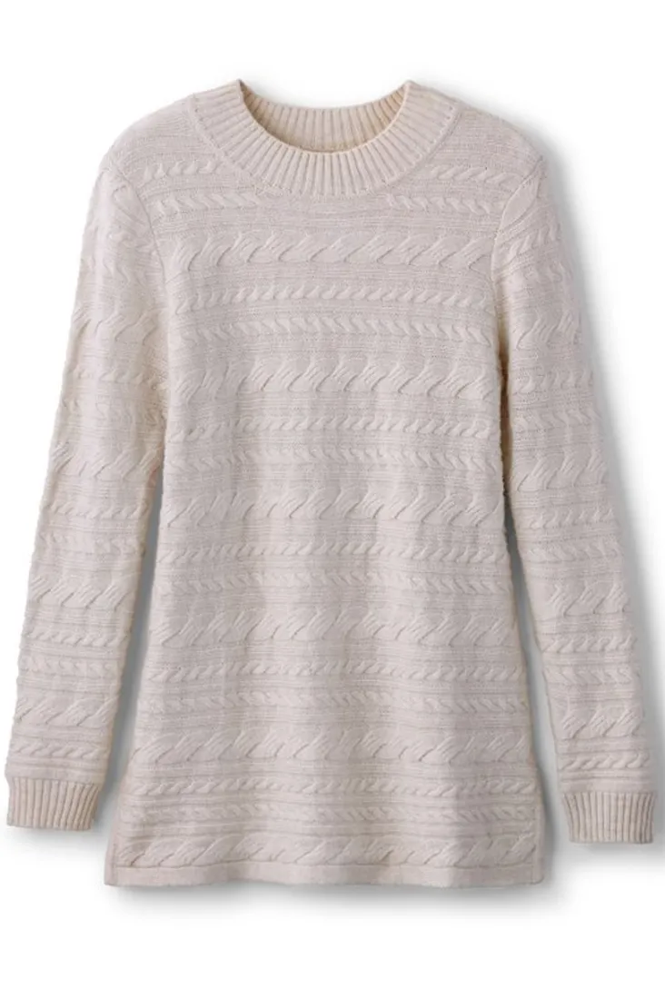 Sale Soft Surroundings Alena Cable Sweater Tunic