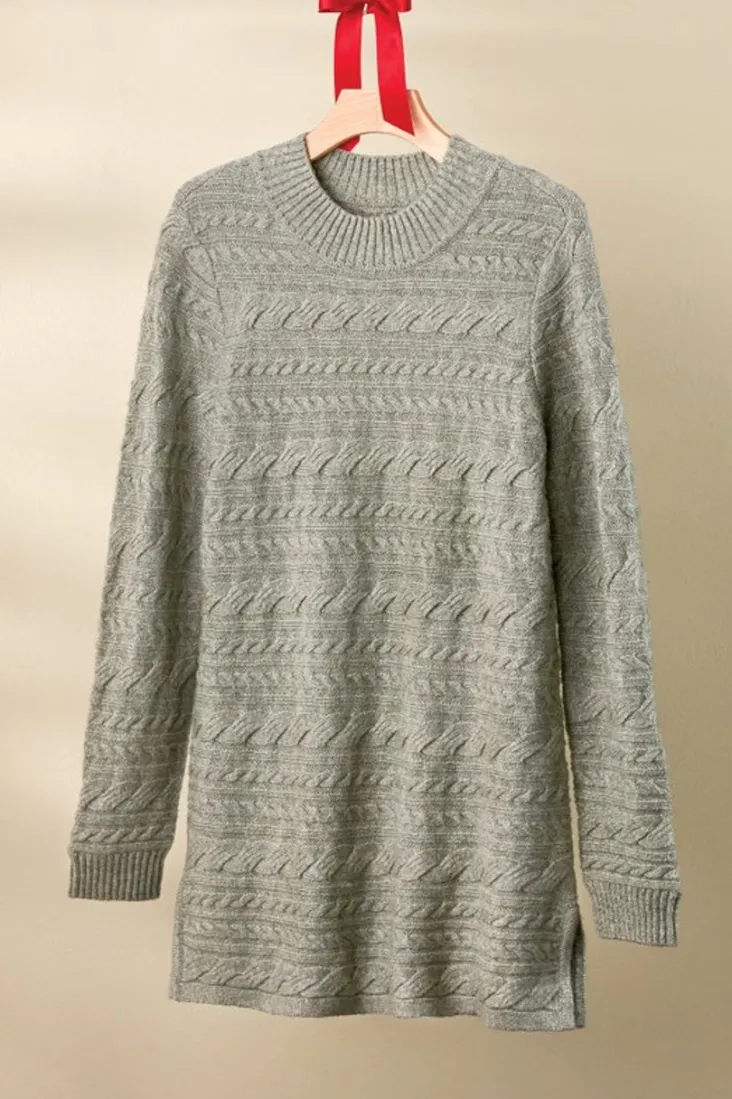 Sale Soft Surroundings Alena Cable Sweater Tunic