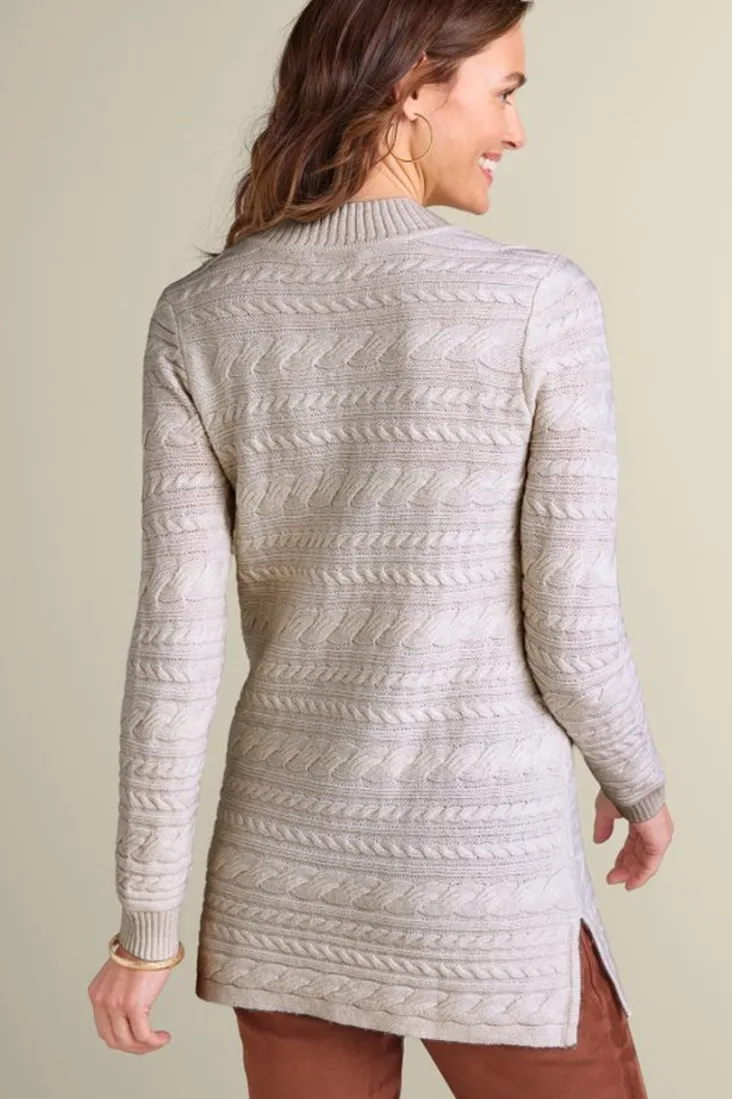 Sale Soft Surroundings Alena Cable Sweater Tunic