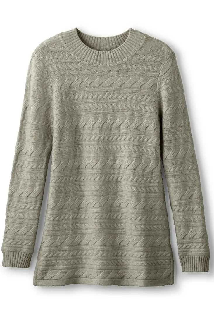 Sale Soft Surroundings Alena Cable Sweater Tunic