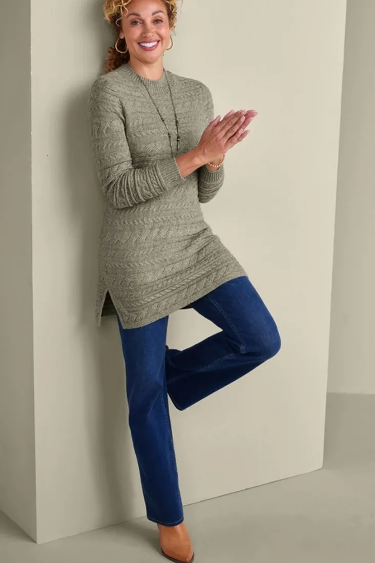Sale Soft Surroundings Alena Cable Sweater Tunic
