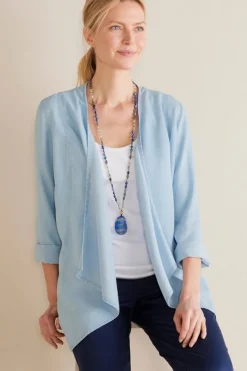 Sale Soft Surroundings Alicante Tencel™ Topper LightChambray