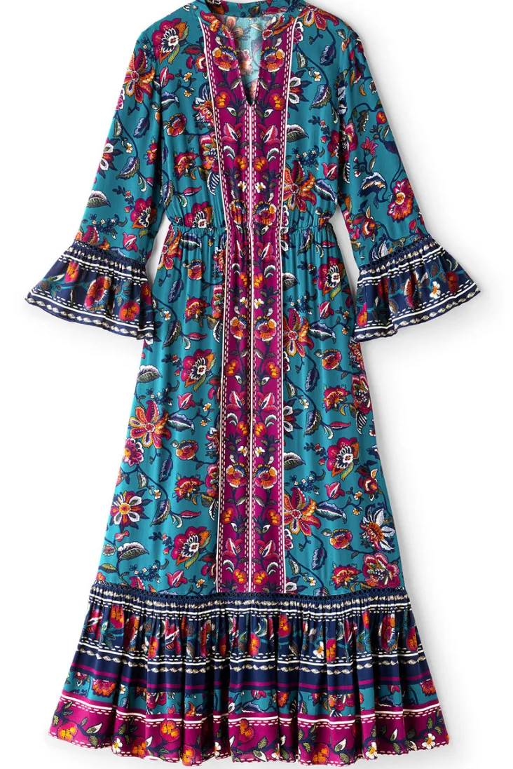Clearance Soft Surroundings Allene Maxi Dress SophiaFloral&Border