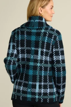 Best Soft Surroundings Alpine Plaid Sweater Coat NaturallyFallPlaid