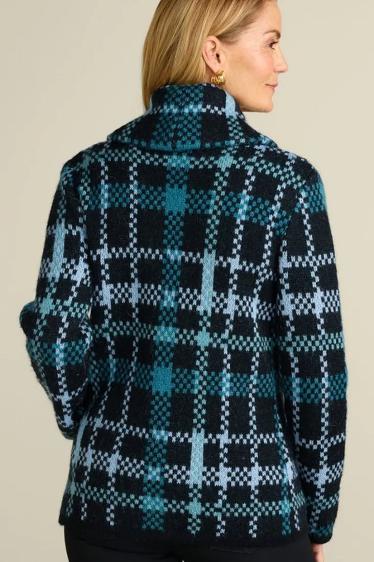 Best Soft Surroundings Alpine Plaid Sweater Coat NaturallyFallPlaid
