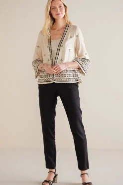 Hot Soft Surroundings Amantea Jacket Moonbeam