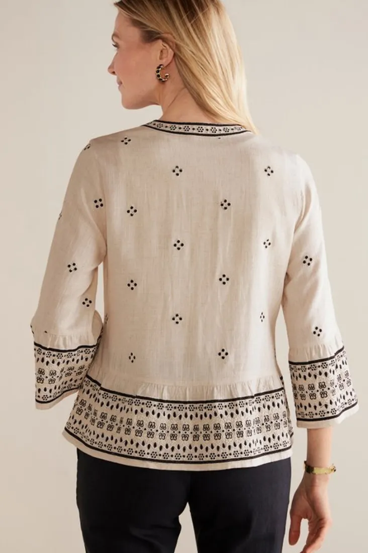 Hot Soft Surroundings Amantea Jacket Moonbeam