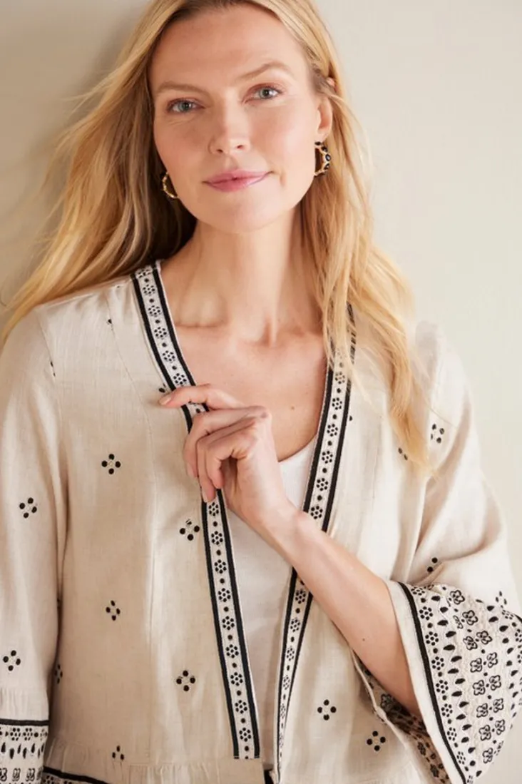 Hot Soft Surroundings Amantea Jacket Moonbeam