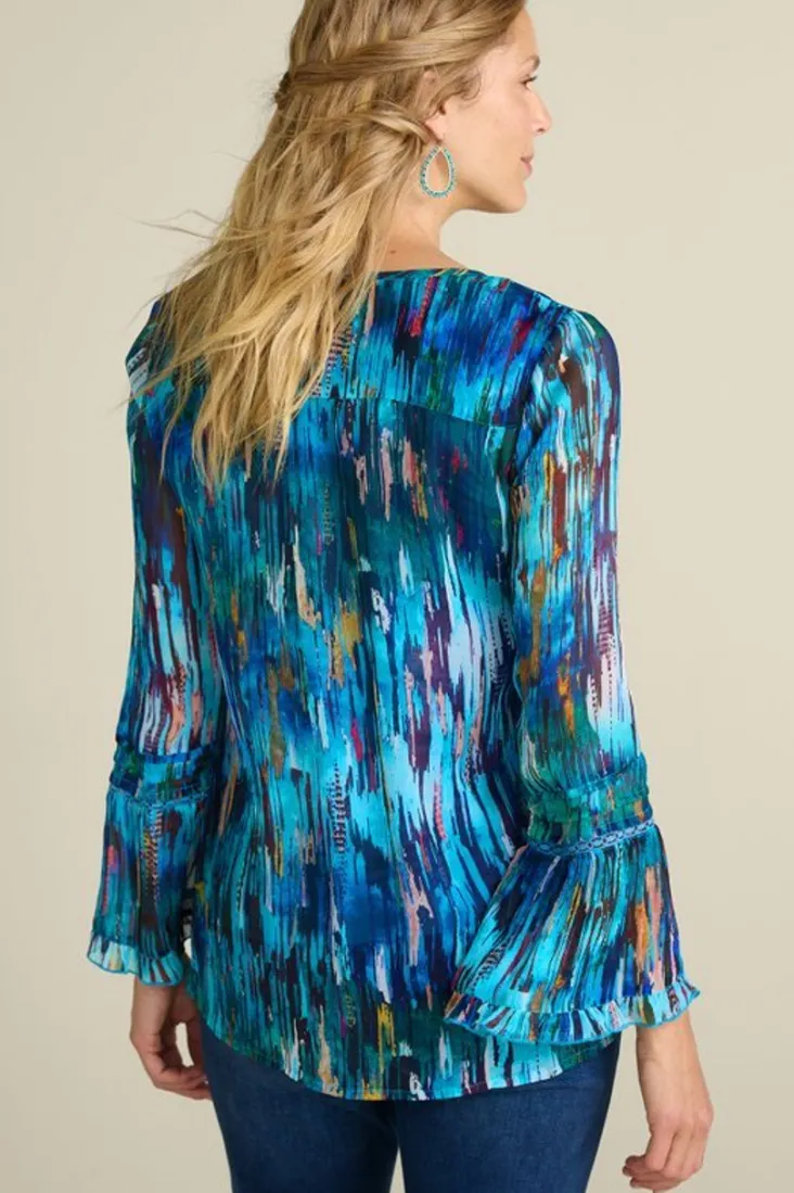 Online Soft Surroundings Amelie Top BlueAbstract