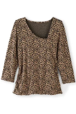 Discount Soft Surroundings Anesha Top Leopard