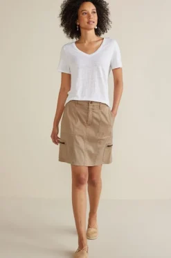 Clearance Soft Surroundings Antigua Utility Skort Sesame