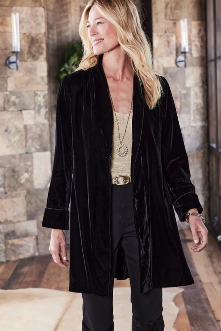 Soft Surroundings Aria Velvet Jacket