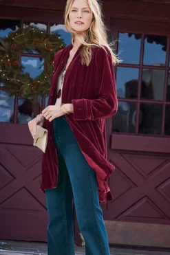 Soft Surroundings Aria Velvet Jacket