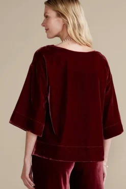 Hot Soft Surroundings Aria Velvet Top