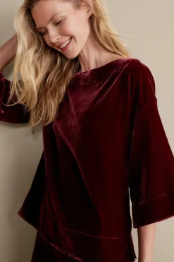 Hot Soft Surroundings Aria Velvet Top
