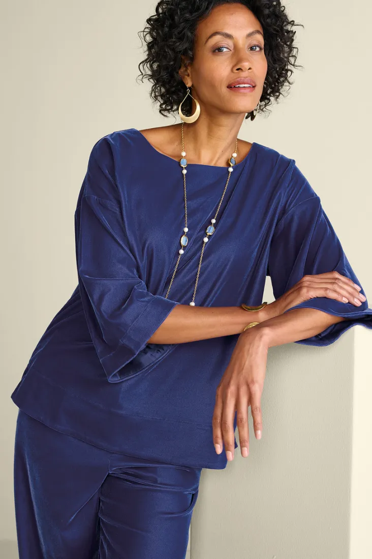 Hot Soft Surroundings Aria Velvet Top