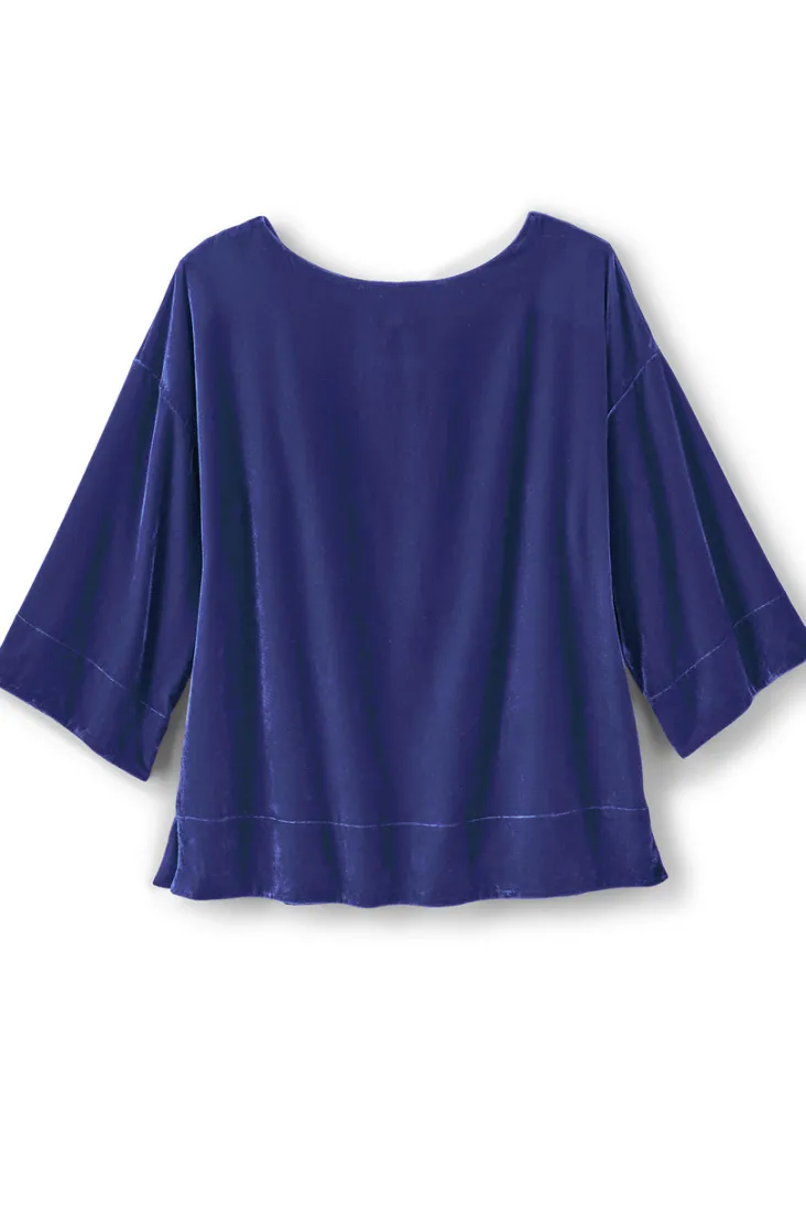 Hot Soft Surroundings Aria Velvet Top
