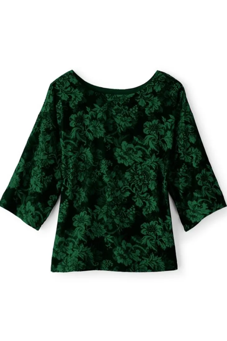 Hot Soft Surroundings Aria Velvet Top