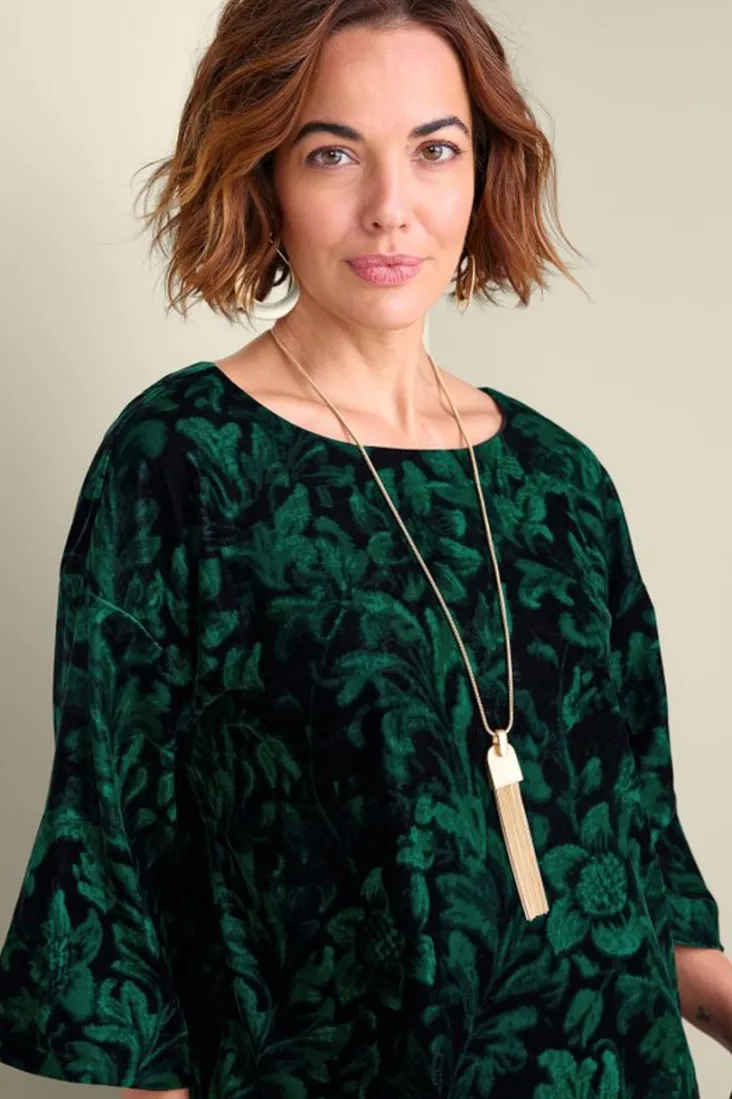 Hot Soft Surroundings Aria Velvet Top