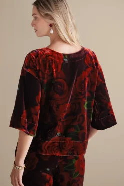 Hot Soft Surroundings Aria Velvet Top