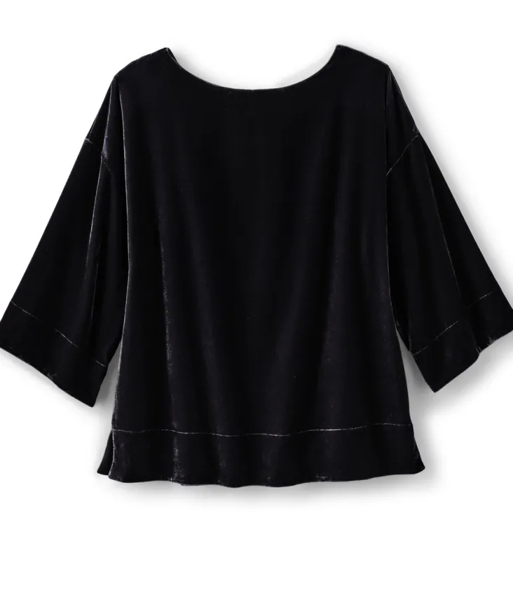 Hot Soft Surroundings Aria Velvet Top