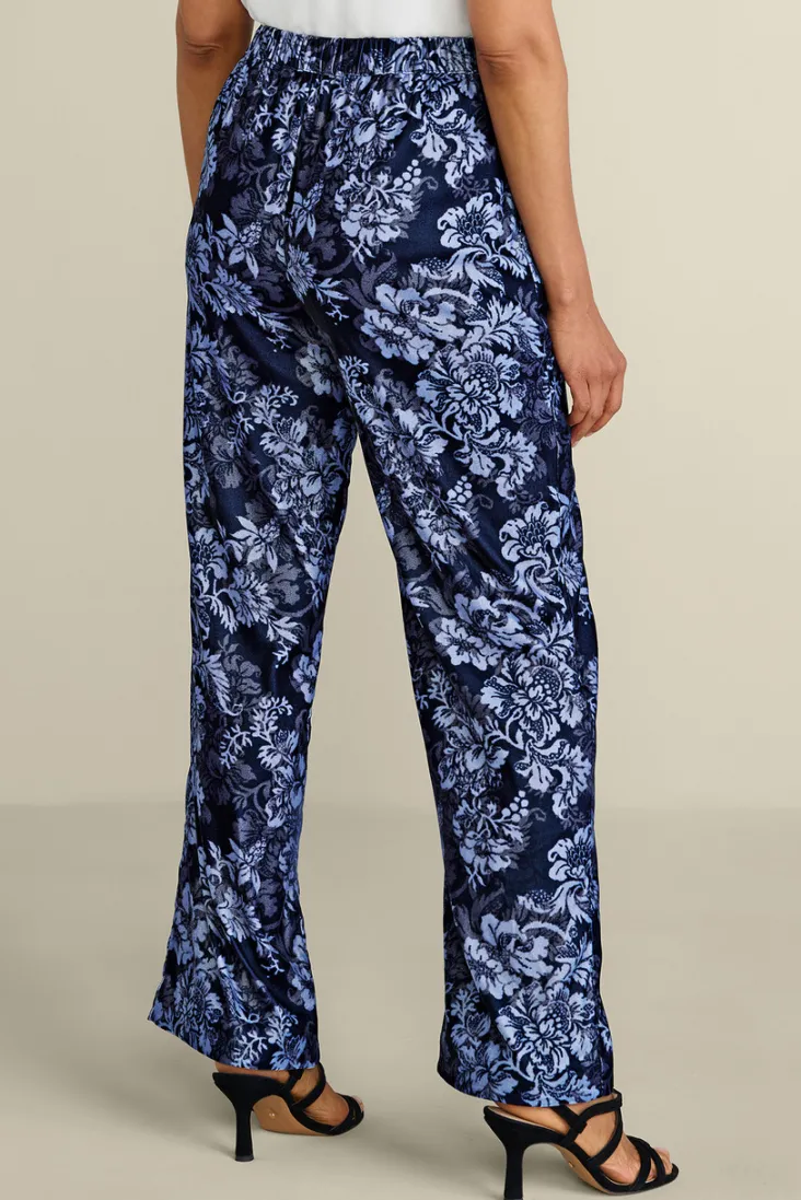 New Soft Surroundings Aria Velvet Wide Leg Pants