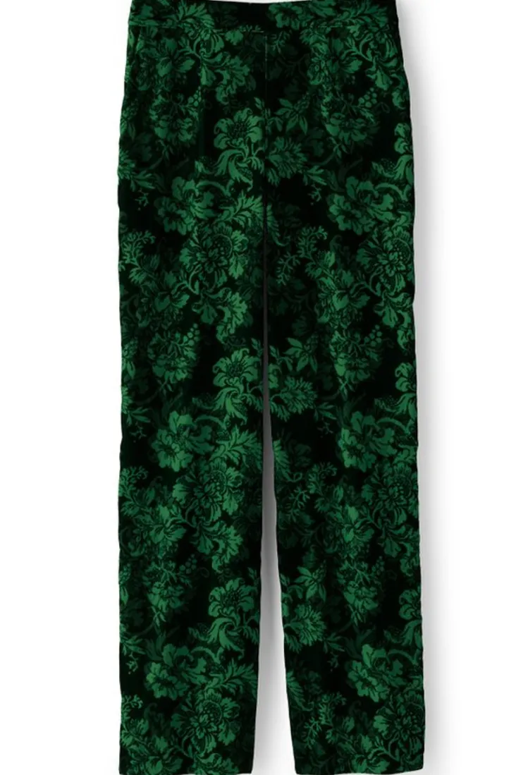 New Soft Surroundings Aria Velvet Wide Leg Pants