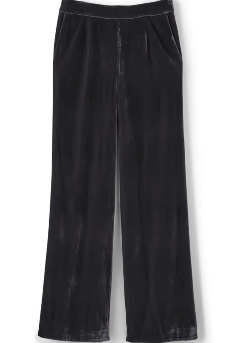 New Soft Surroundings Aria Velvet Wide Leg Pants