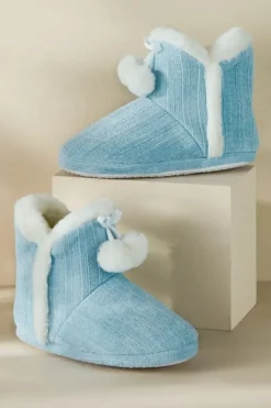 Sale Soft Surroundings Ashlyn Cabled Bootie Slippers