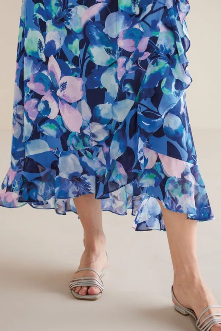 New Soft Surroundings Ashlyn Maxi Dress PurpleFloral