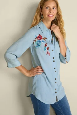 Online Soft Surroundings Aveline Tencel™ Tunic LightChambray