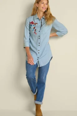 Online Soft Surroundings Aveline Tencel™ Tunic LightChambray