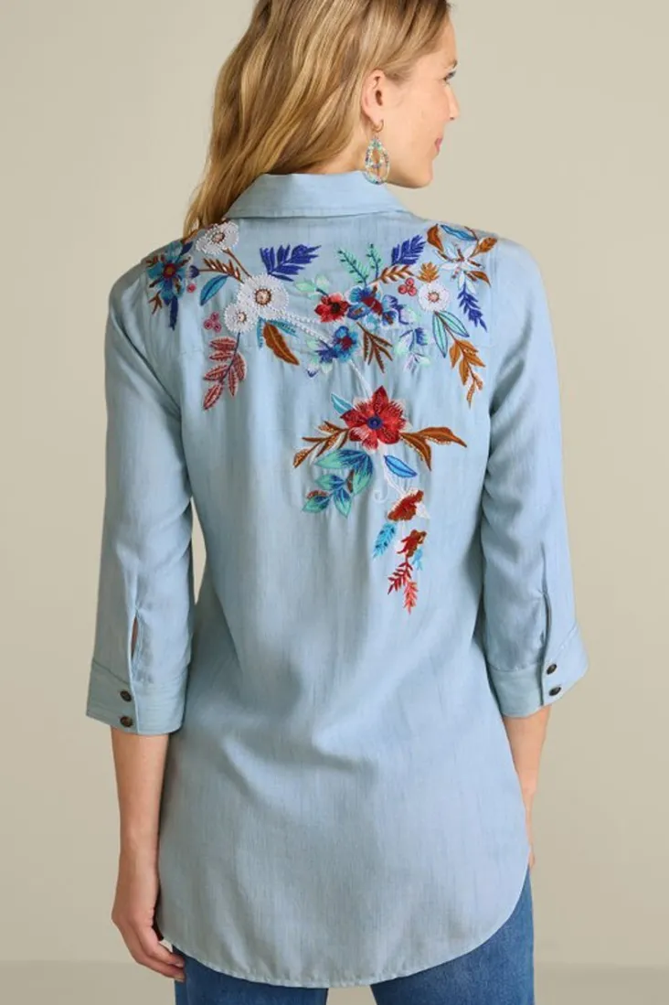 Online Soft Surroundings Aveline Tencel™ Tunic LightChambray