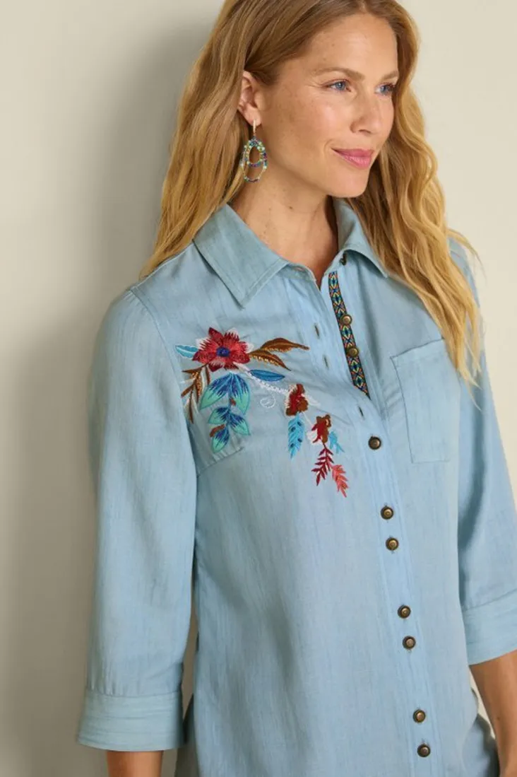 Online Soft Surroundings Aveline Tencel™ Tunic LightChambray