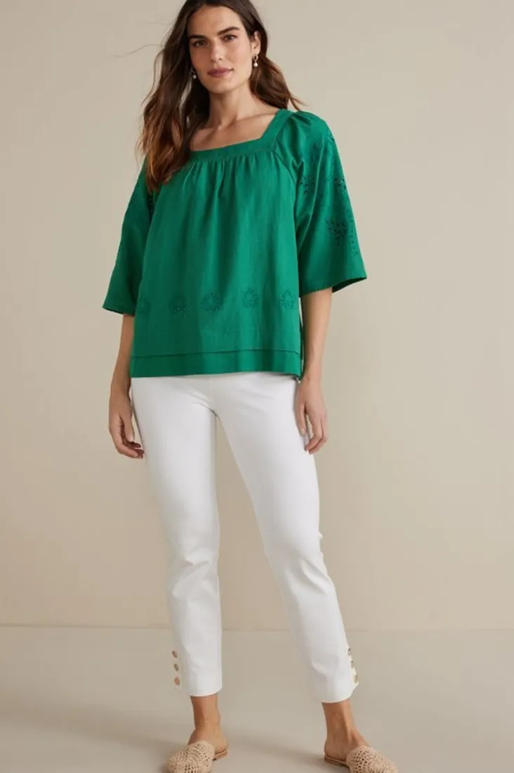 Online Soft Surroundings Avery Top VerdantGreen
