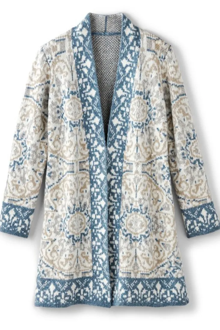 Hot Soft Surroundings Barra Cardigan MedallionMulti