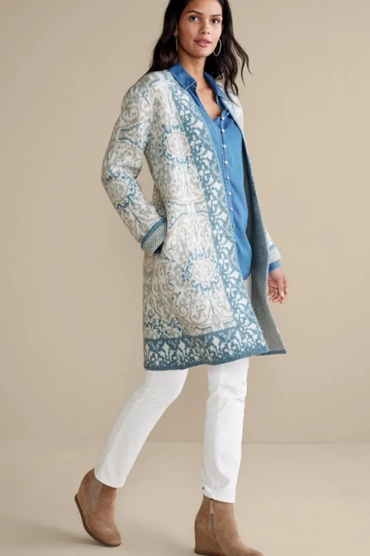 Hot Soft Surroundings Barra Cardigan MedallionMulti