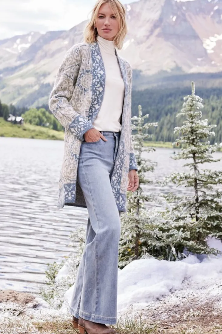 Hot Soft Surroundings Barra Cardigan MedallionMulti