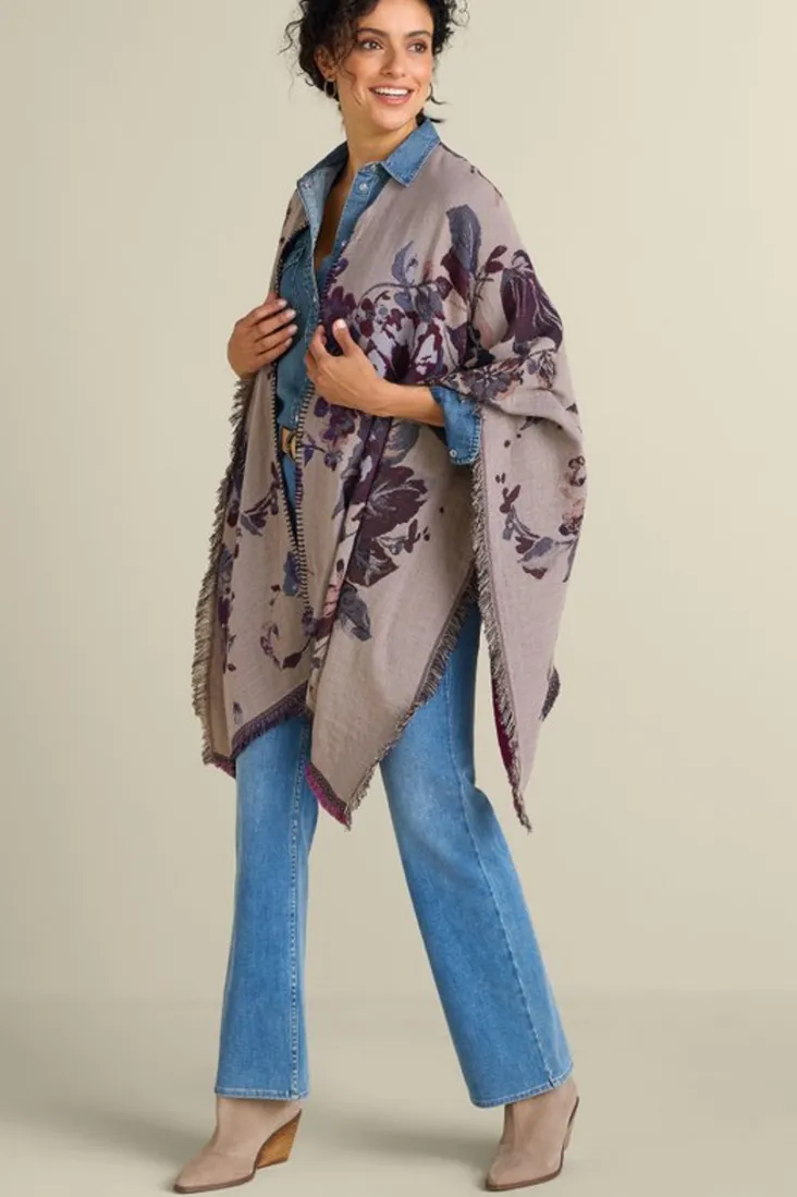 Online Soft Surroundings Beatrix Floral Wrap MidnightMulti