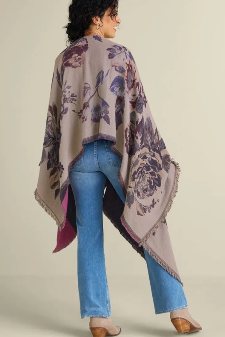 Online Soft Surroundings Beatrix Floral Wrap MidnightMulti