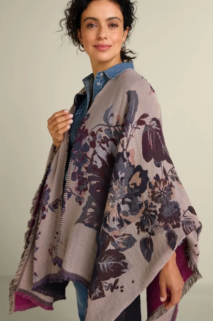 Online Soft Surroundings Beatrix Floral Wrap MidnightMulti