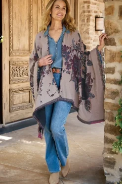 Online Soft Surroundings Beatrix Floral Wrap MidnightMulti